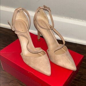 Kelly & Katie Beige Pointed Heels